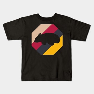 wombat retro style design tier liebhaber Kids T-Shirt